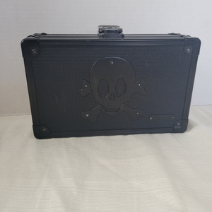 Vaultz black‎ skull pencil box storage case